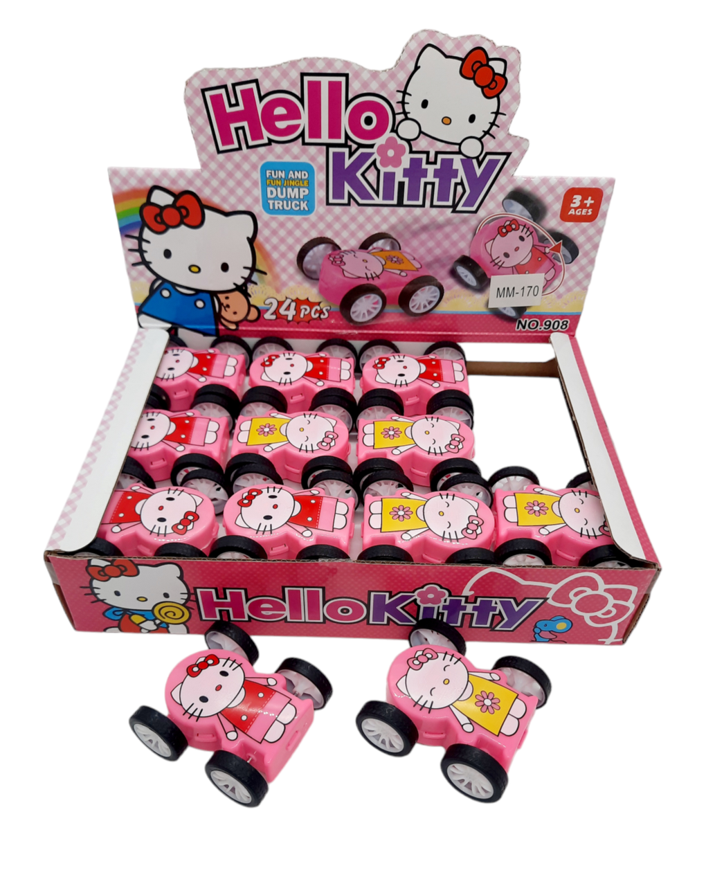 Міні машинка перевертається Hello Kitty 6 см.
