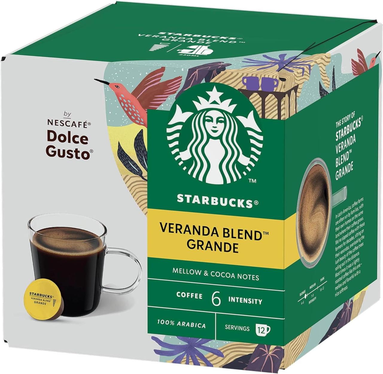 Кава в капсулах Dolce Gusto Starbucks Veranda Blend Grande (12 порцій)