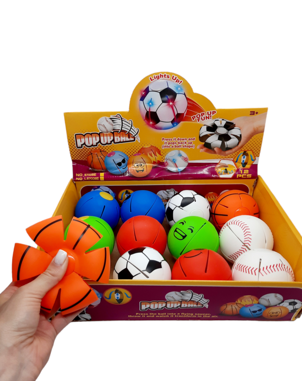 М'яч трансфомер світиться асорті, фото 1