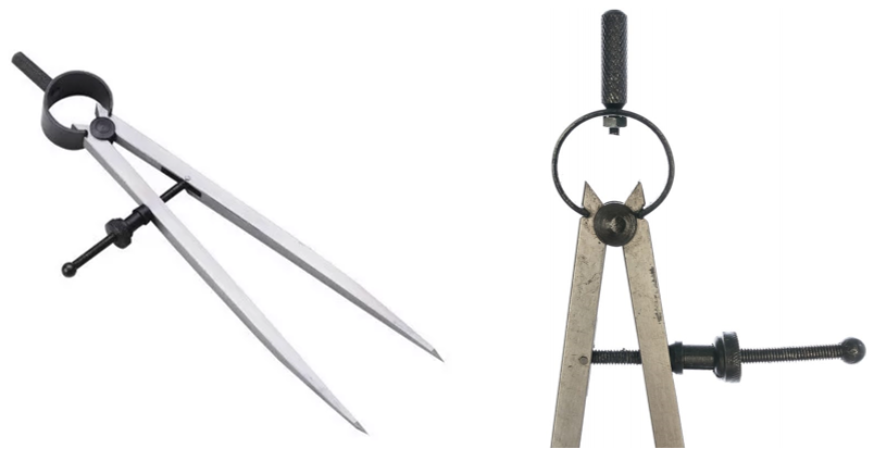 Циркуль розмітковий 200 мм із гвинтом GRIFF, фото 1