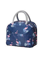 Ланч бег "Flamingos" - синій