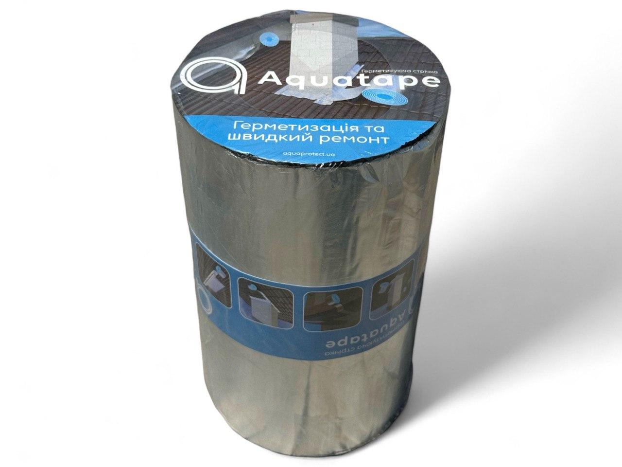 Герметизуюча бітумна стрічка AQUATAPE 250 мм х 10 м AIu (62715)