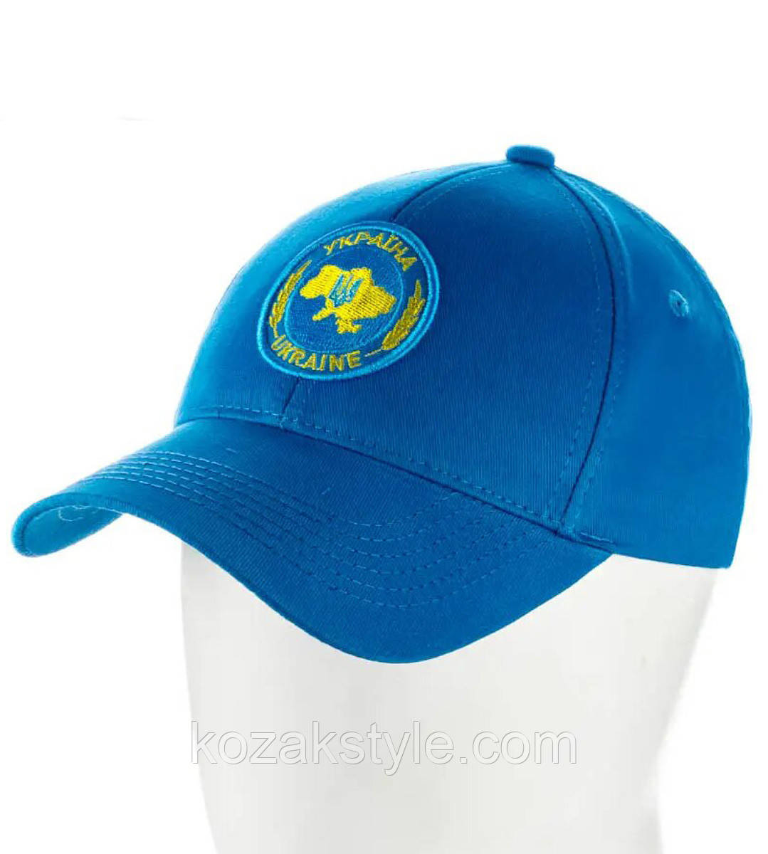 Бейсболка Мапа України р.55-57. 57-59. блакитна