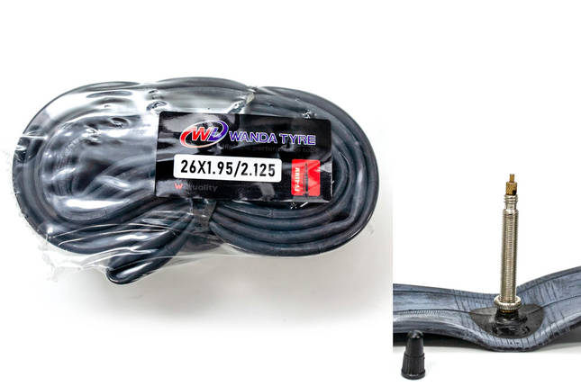 Камера 26x1.95/2.125 FV (Presta) WANDA 48мм, фото 1