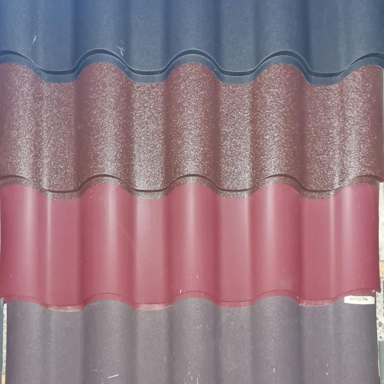 Металочерепиця Інтегра 0,45 мм RAL 6020 блідо зелений