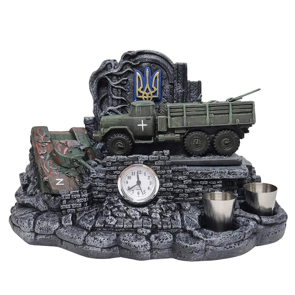 Штоф ЗіЛ 131+ ЗУ-23-2 №4 декоративна підставка, тематичний Міні Бар, фото 1