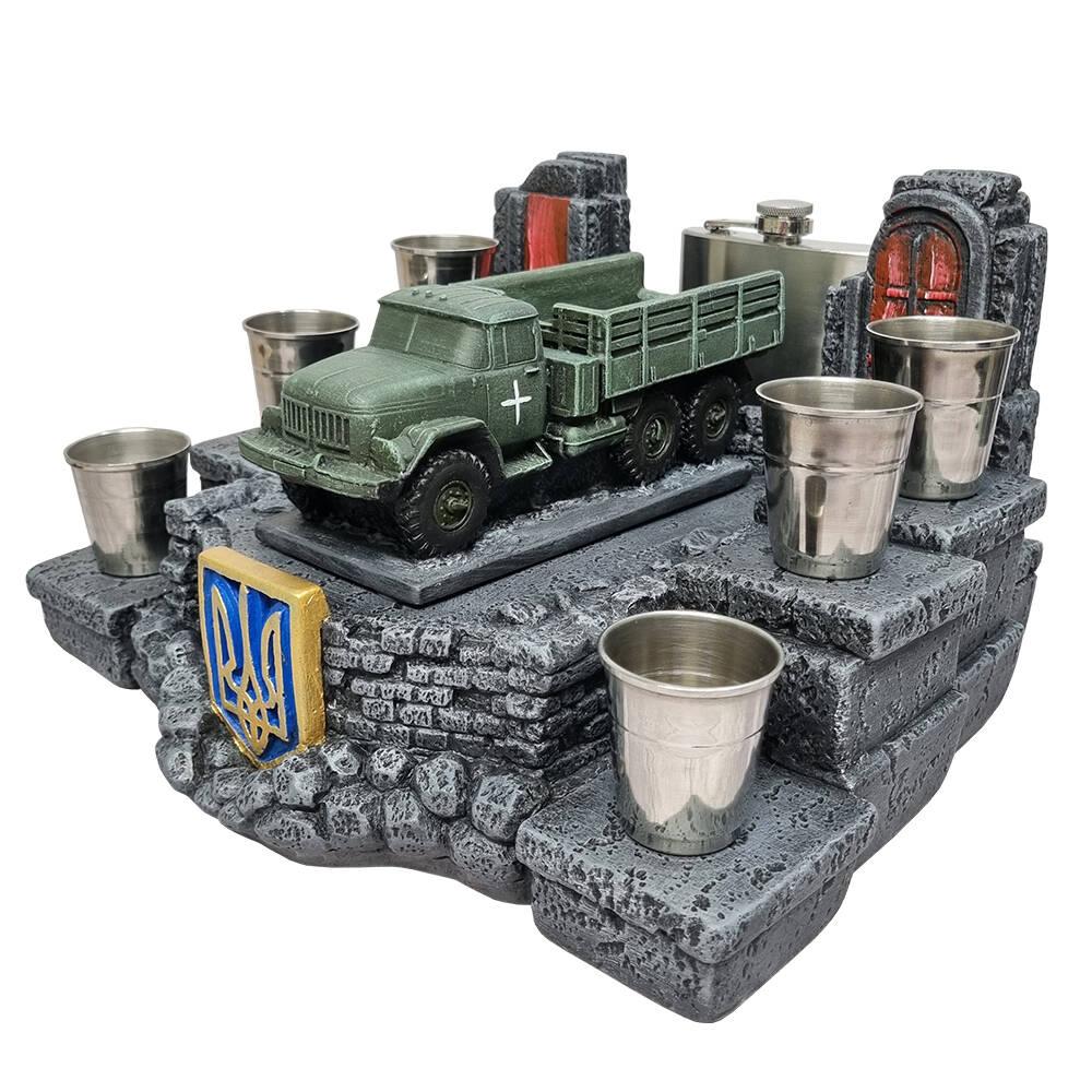 Штоф ЗіЛ 131 Борт №2 декоративна підставка, тематичний Міні Бар, фото 1