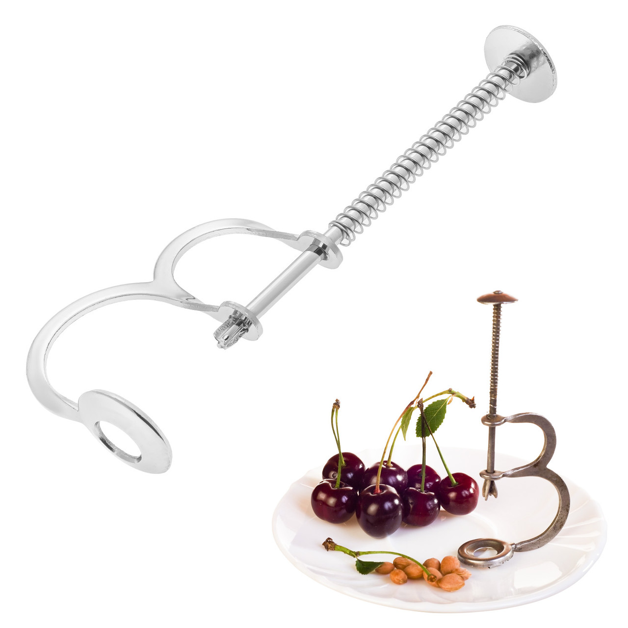 Віддільник кісточок вишні інструмент для видалення вишневої кісточки з нержавіючої сталі, фото 1