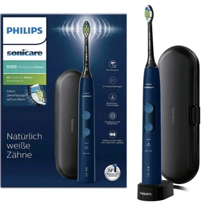 Електрична зубна щітка  Philips Sonicare 5100 HX6851/53 Blue, фото 1