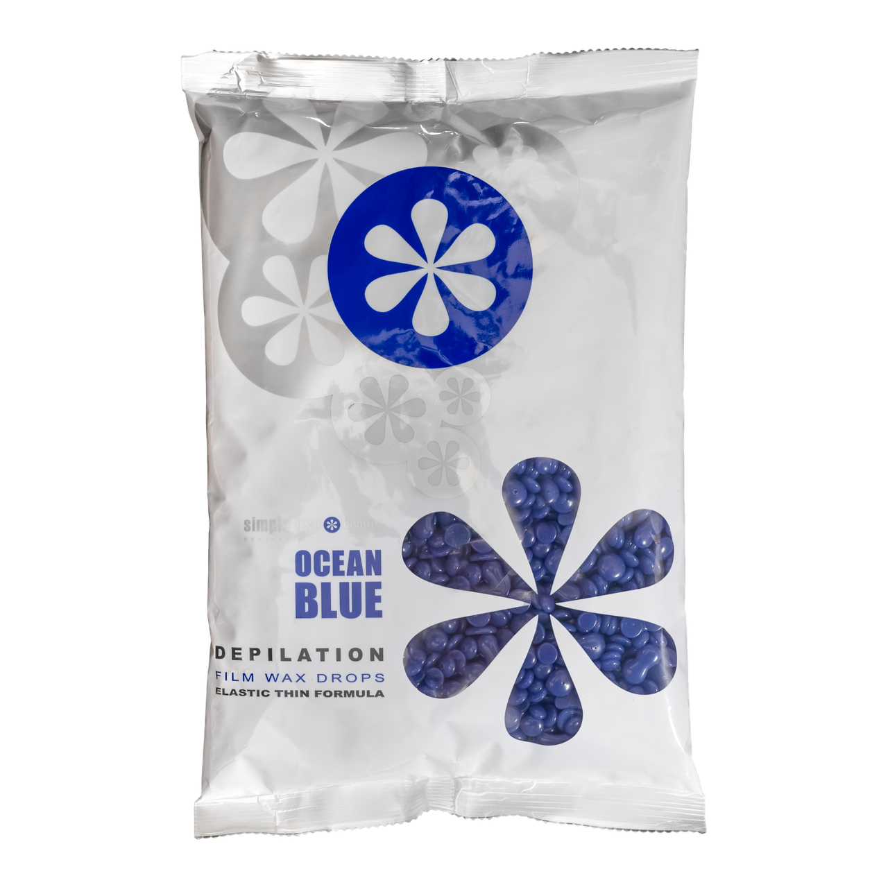 Гранульований віск 800 г Simple use Синій океан (Blue ocean) для депіляції