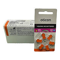Батарейки для слухових апаратів Oticon 13, 60 шт.