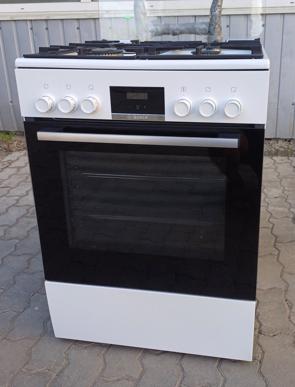 Плита комбінована газова 60 см Бош Bosch HXR39AI20 Wok Eco clean 66 л, фото 1