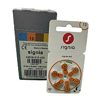 Батарейки для слухових апаратів Signia 13, 60 шт.