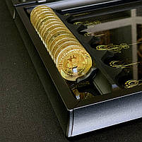 Нарди скляні в алюмінієвому корпусі Чорний Долар 61×27×5см на подарунко, фото 9