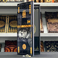 Нарди скляні в алюмінієвому корпусі Чорний Долар 61×27×5см на подарунко, фото 3