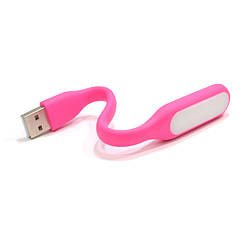 Ліхтарик гнучкий LED USB, Pink, OEM (1559760518)