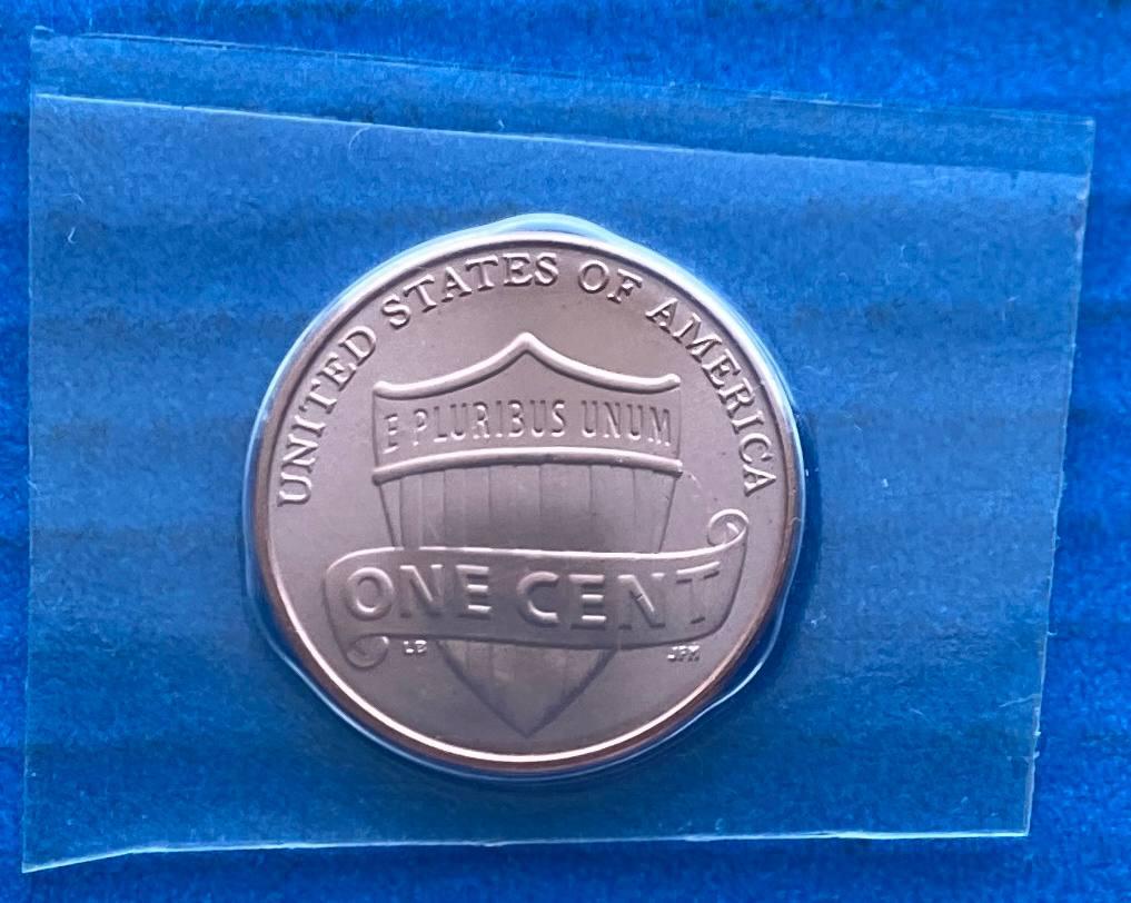 Монета США 1 цент 2010 р. UNC (у запайці) Лінкольн