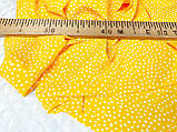 Тканина супер софт, дрібні камінчики на жовтому фоні. №2235, фото 2
