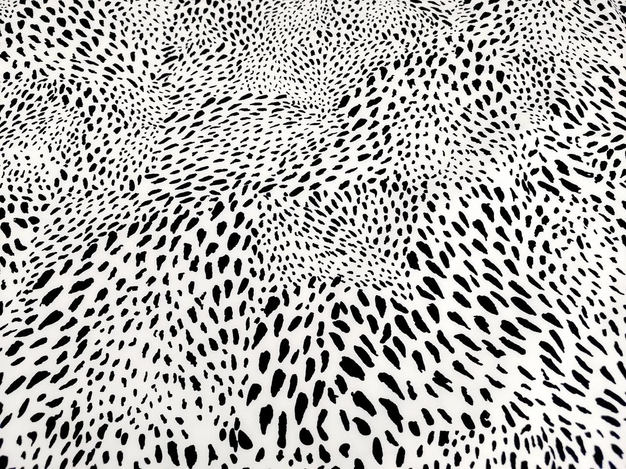 Тканина супер софт, леопардовий принт на білому фоні. №2229, фото 1