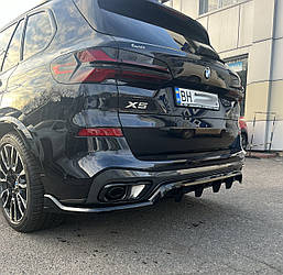 Дифузор BMW X5 G05 M-Sport (2018+) тюнінг обвіс спідниця елерон (V2)