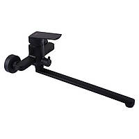 Змішувач для ванни TOPAZ LEXI TL21208A-H57-BL латунь гусак 35см чорний матовий колір