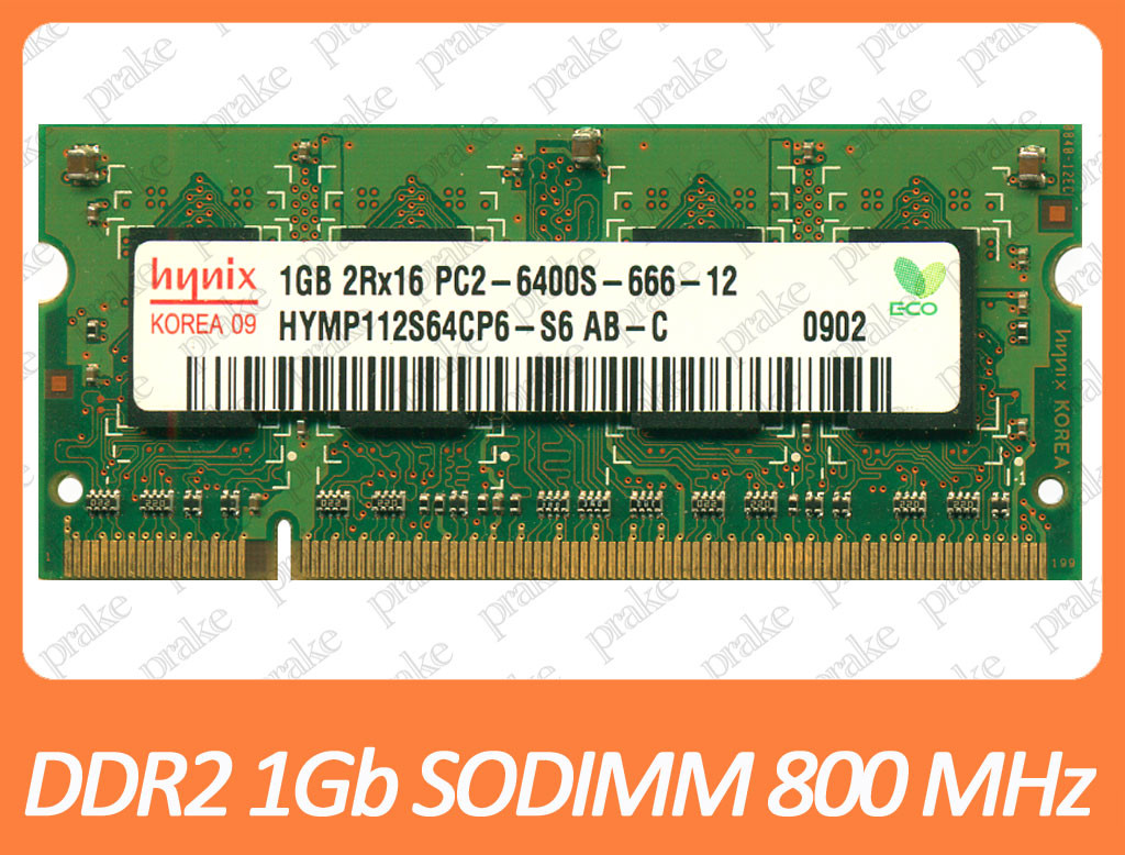 DDR2 1GB 800 MHz (PC2-6400) SODIMM різні виробники