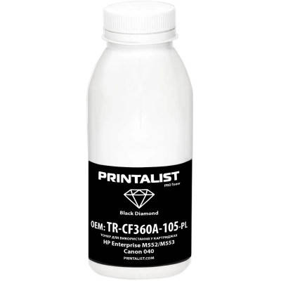 Тонер HP Enterprise M552/M553, Canon 040, 120г Black Printalist (TR-CF360A-105-PL), фото 1