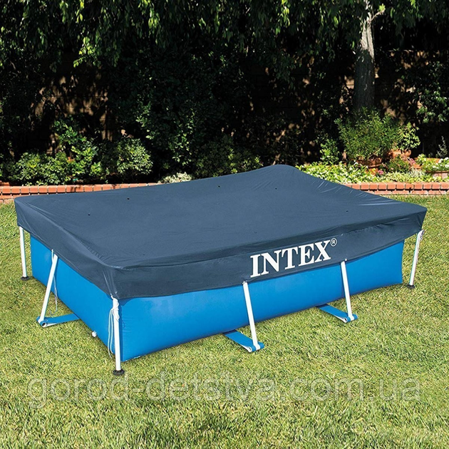 Чохол тент кришка Intex 28036 для каркасного басейну 260х160 см в коробці