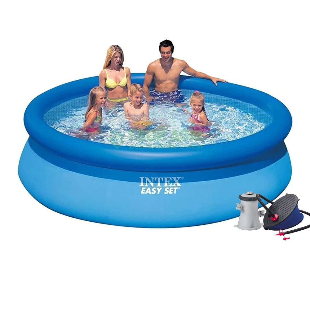 Надувний басейн Intex 28122 - 3, 305 х 76 см (1250 л/год, підстилка, тент, насос)