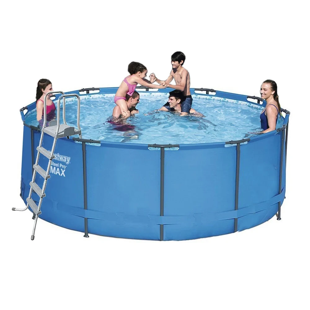 Каркасний басейн Bestway 15427 - 1, 366 х 133 см (сходи)