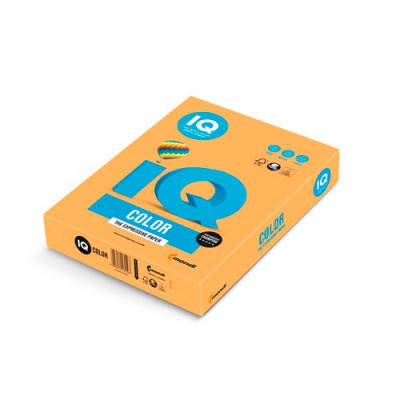 Папір Mondi IQ color А4 neon, 80g 500sheets, Orange (NEOOR/A4/80/IQ), фото 1