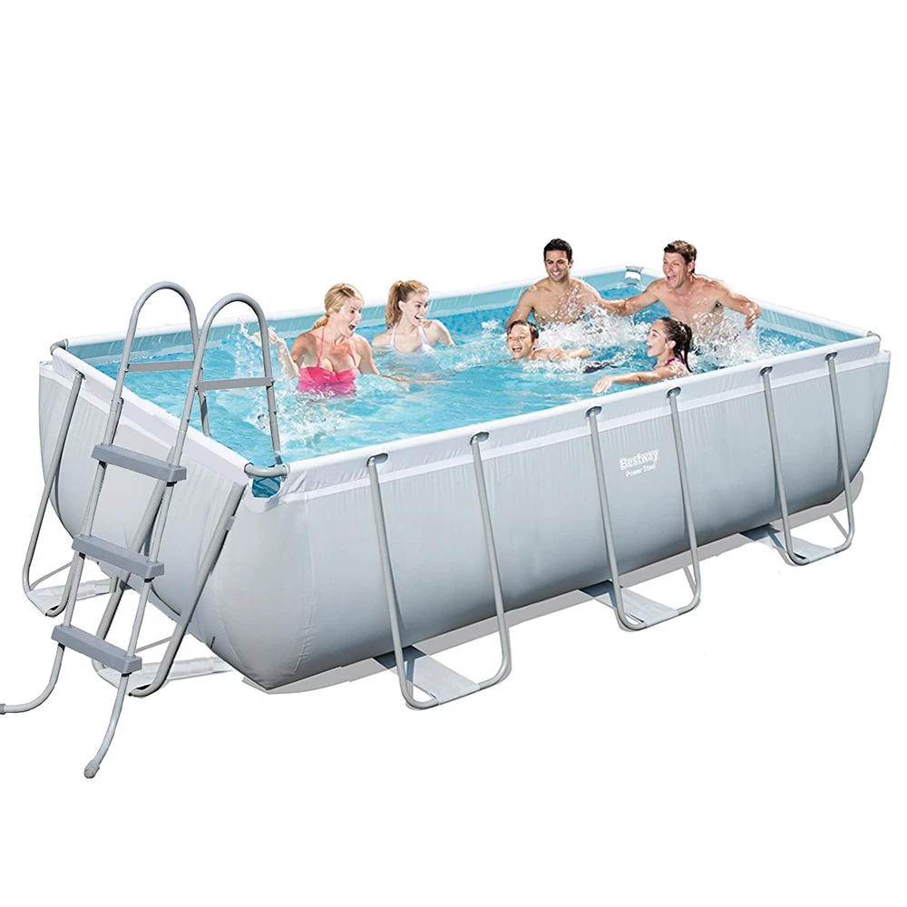 Каркасний басейн Bestway 56442 - 1, 404 х 201 х 100 см (сходи)