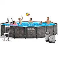 Каркасний басейн Intex 26744, 549 x 122 см (5 678 л/год, сходи, тент, підстилка)