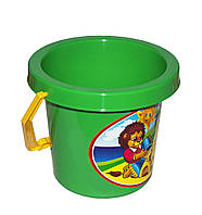 Дитяча іграшка для піску Відерко Б ТехноК 1288, зеленего кольору, 2 л.