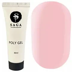 SAGA Professional Полігель для нарощення нігтів POLY GEL NEW, 03, 30 мл