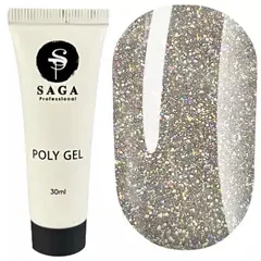 SAGA Professional Полігель для нарощення нігтів POLY GEL NEW, 09, 30 мл, фото 1