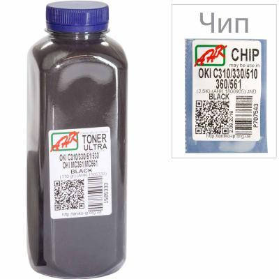 Тонер OKI C310/330/510, 110г Black+chip AHK (1505337), фото 1