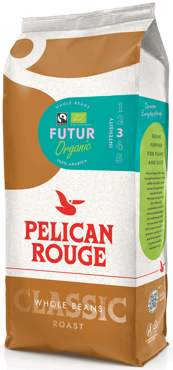 Кава в зернах Pelican Rouge FUTUR Organic 1кг, 100% Арабіка, класичне обсмажування Нідерланди