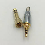 Розбірний роз'єм стереоштекер jack 3.5 мм із різзю на 6.35 мм jack для навушників під паяння Superlux Behringer, фото 10