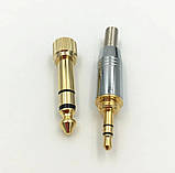 Розбірний роз'єм стереоштекер jack 3.5 мм із різзю на 6.35 мм jack для навушників під паяння Superlux Behringer, фото 9