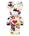 Конструктор Magic Blocks 4300 деталей у формі ведмедика Bearbrick "French kisses" Конструктор 3д наноблок, фото 4