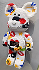 Конструктор Magic Blocks 4300 деталей у формі ведмедика Bearbrick "French kisses" Конструктор 3д наноблок, фото 3