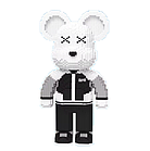 Конструктор Magic Blocks 4300 деталей у формі ведмедика Bearbrick Black and White, Конструктор 3д наноблок, фото 4