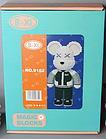 Конструктор Magic Blocks 4300 деталей у формі ведмедика Bearbrick Black and White, Конструктор 3д наноблок, фото 6
