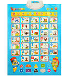 Інтерактивний Плакат 7031 UA навчальний Українська мова, 41х60 см, на батарейках, у коробці, фото 2