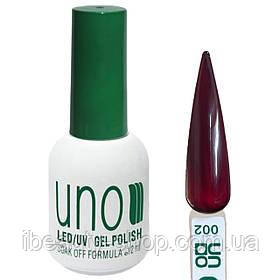 Гель-лак кольоровий UNO Gel Polish для нігтів № 001, 12 мл