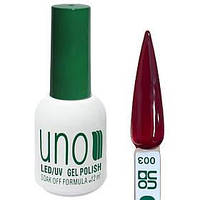Гель-лак кольоровий UNO Gel Polish для нігтів № 003, 12 мл
