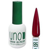 Гель-лак кольоровий UNO Gel Polish для нігтів № 004, 12 мл
