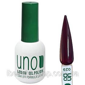 Гель-лак кольоровий UNO Gel Polish для нігтів № 029, 12 мл, фото 1