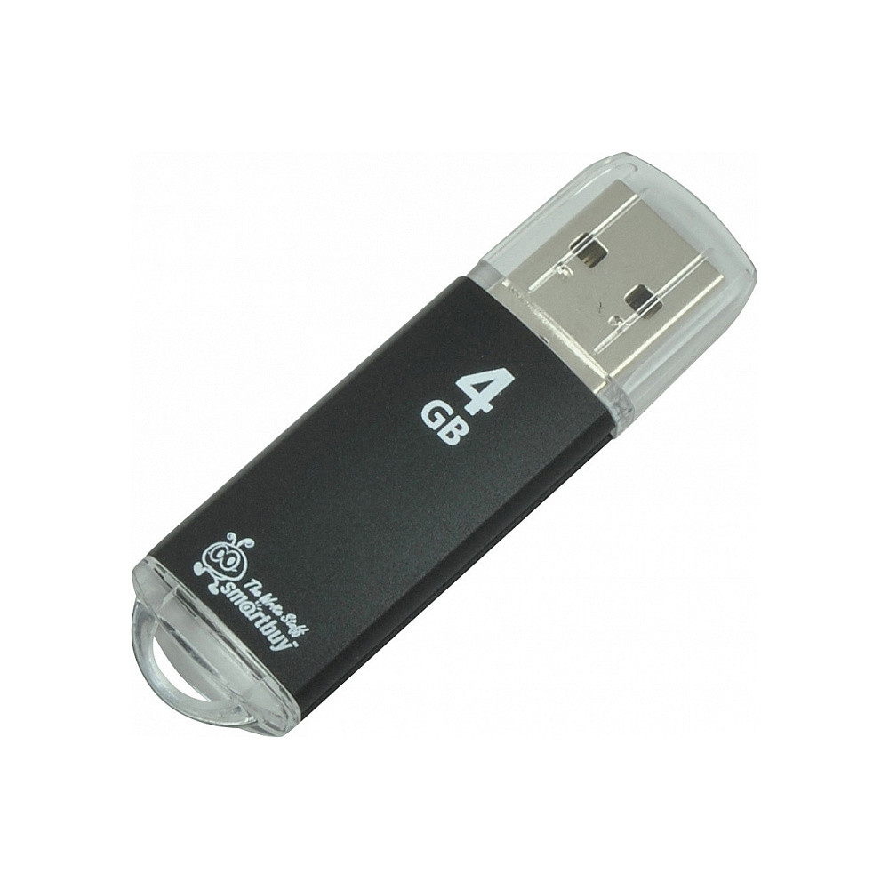 Флеш-накопичувач Smartbuy 4 GB V-CUT black USB